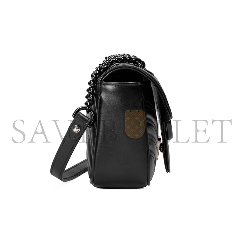 GUCCI GG MARMONT SMALL SHOULDER BAG ‎446744 DTDFV 1000 (22*13*6cm)